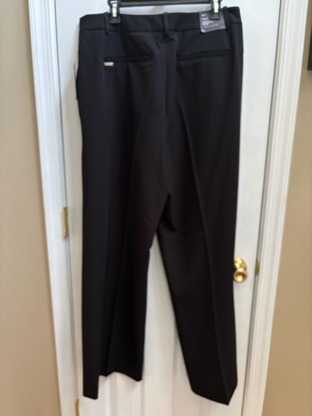 Tommy Hilfiger Woman’s Sleek Black Wide-Leg Pants, Size 14, NWT - Picture 5 of 7